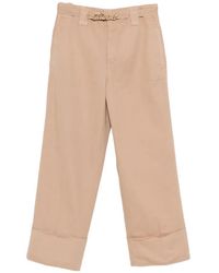 Twinset - Logo Belt Trousers - Lyst