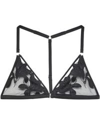Fleur du Mal - Lily Embroidered T-Back Bra - Lyst