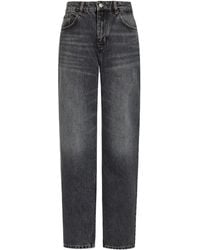 12 STOREEZ - Gerade Jeans Mit Patch-Detail - Lyst