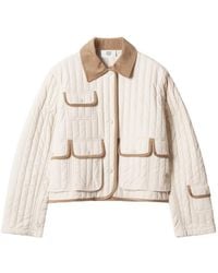 Maison Kitsuné - Surchemise Matelassée À Col Velours Côtelé - Lyst