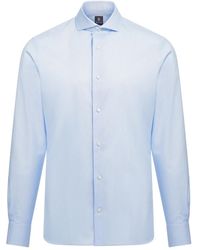 BOGGI - Slim-Fit Twill Shirt - Lyst