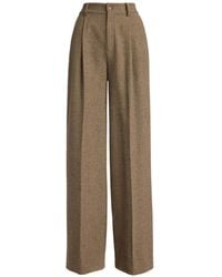 Ralph Lauren - Kirahn Check-Pattern Wool Trousers - Lyst