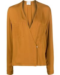 Forte Forte - Button-front Long-sleeve Blouse - Lyst