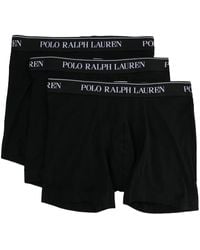 Polo Ralph Lauren - Set de tres bóxeres con logo en la cinturilla - Lyst