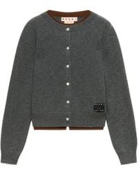 Marni - Cashmere Cardigan With Layered Effect - Lyst