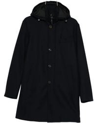 Montecore - Hooded Buttoned Coat - Lyst