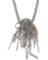 Anton Heunis - Crystal-Fringe Curb-Chain Necklace - Lyst
