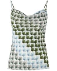 Missoni - Geometric-Pattern Spaghetti-Strap Top - Lyst
