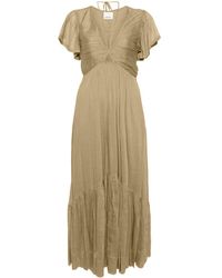 Isabel Marant - Agathe Crepe Maxi Dress - Lyst