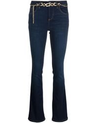 Liu Jo - Belted Flared Jeans - Lyst