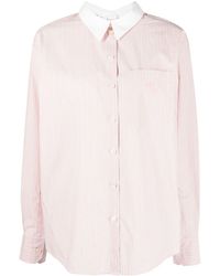 Acne Studios - Logo-embroidered Cotton Shirt - Lyst