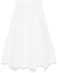 Zimmermann - Falda midi con motivo Crush bordado - Lyst
