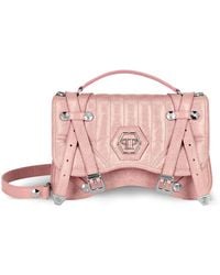Philipp Plein - Medium Hexagon Leather Tote Bag - Lyst