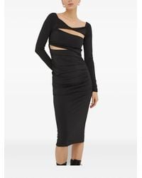 Day Birger et Mikkelsen - Varga Cut-Out Ruched Midi Dress - Lyst