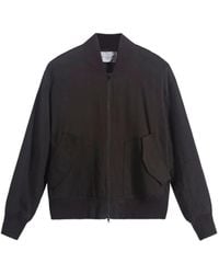 Roberto Collina - Bomber Con Zip - Lyst