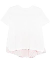 Parlor - T-Shirt Volanté À Pois - Lyst