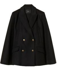 Twinset - Wool-Blend Double-Breasted Coat - Lyst
