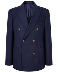 MAN ON THE BOON. - Blazer En Laine À Boutonnière Croisée - Lyst