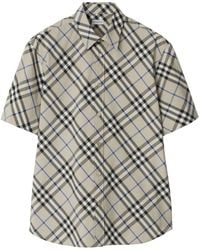 Burberry - Nova Check-jacquard Shirt - Lyst