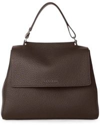 Orciani - Midi Sveva Soft Leather Tote Bag - Lyst