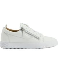 Giuseppe Zanotti - Frankie Zip-Detail Lace-Up Sneakers - Lyst