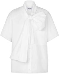 Moschino - Bow-Detail Chest-Pocket Shirt - Lyst