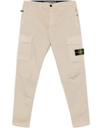 Stone Island - Compass Badge Tapered Trousers - Lyst