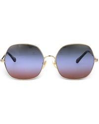 Chloé - Octagonal Frame Sunglasses - Lyst