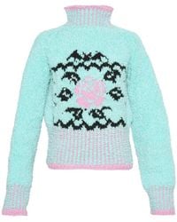 Sophia Webster - Marceline Intarsia-Knit Sweater - Lyst