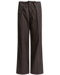 AURALEE - Drawstring Wide-Leg Trousers - Lyst