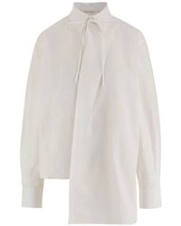 Niccolò Pasqualetti - Chemise Asymétrique À Détail De Nœud - Lyst