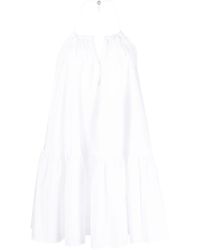 Patrizia Pepe - Open-back Flared Midi Dress - Lyst