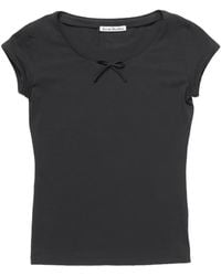 Acne Studios - Bow-Detail Cap-Sleeve T-Shirt - Lyst