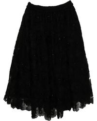 Biyan - Falda Midi Fruncida - Lyst