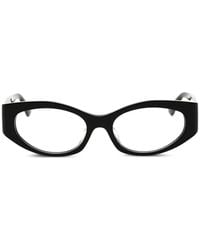Versace - Lunettes De Vue À Monture Ovale - Lyst