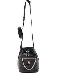 Liu Jo - Small Chain-Embellished Drawstring Bucket Bag - Lyst