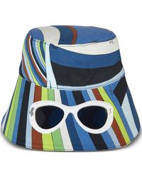 Emilio Pucci - Graphic-print Striped Bucket Hat - Lyst
