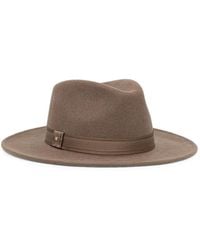 Max Mara - Logo-Plaque Felt Fedora Hat - Lyst