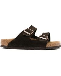 Birkenstock - Arizona Pantoletten Aus Wildleder - Lyst