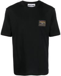 Moschino - Logo-patch Cotton T-shirt - Lyst
