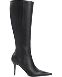 AMINA MUADDI - Bottines En Cuir À Bout Pointu - Lyst