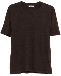 Sandro - Certified Linen T-Shirt - Lyst