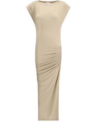 Isabel Marant - Abito Midi Con Ruches Laterali - Lyst