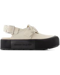 McQueen - Mount Slick Mules In Suede - Lyst