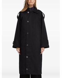 Notes Du Nord - Manteau Boutonné À Détail D'Épaules - Lyst