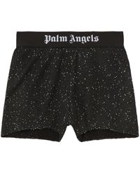 Palm Angels - Shorts Met Logo Tailleband - Lyst