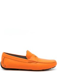 Ferragamo - Penny-Slot Leather Driving Loafers - Lyst