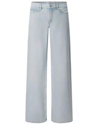 FRAME - The Leo Jeans Met Wijde Pijpen - Lyst