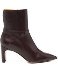 Mara Bini - Bottines En Cuir À Bout Pointu - Lyst
