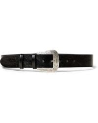 Twinset - Cracked-Effect Leather Belt - Lyst